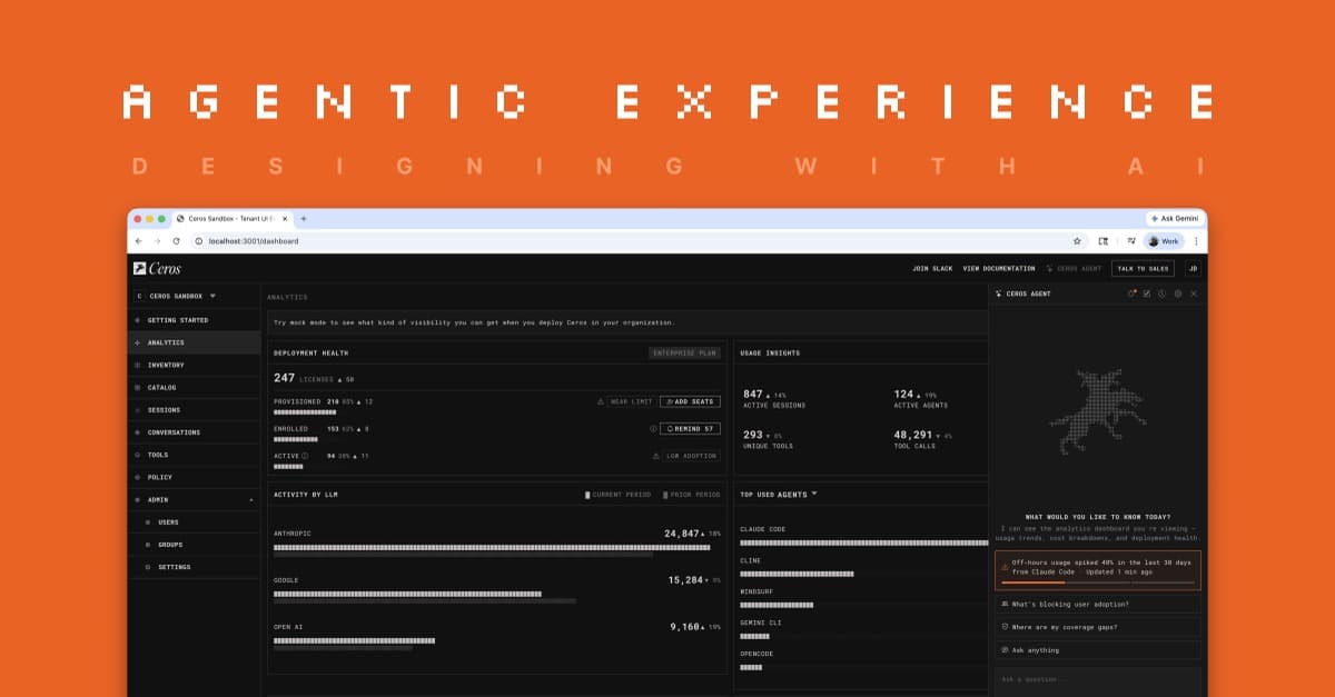 Designing Agentic Experiences with AI